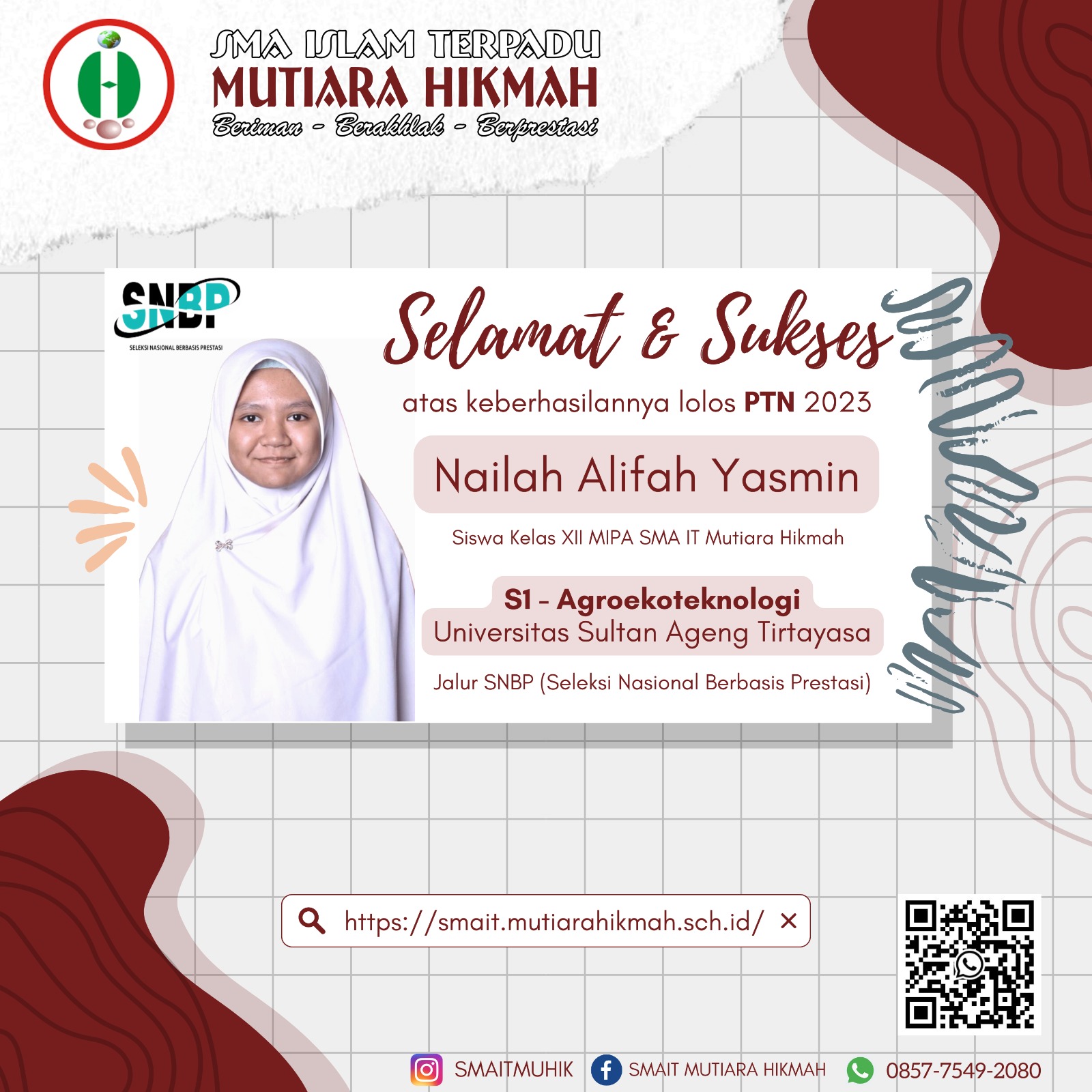 💫 LOLOS PTN JALUR PRESTASI 2023 💫